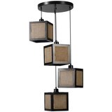 Opviq kumsal 8703-4 blackrattan chandelier | ePonuda.com