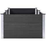  Visoka greda 250x50x91 cm WPC siva, (20693299) | Shoptok.si