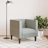 SOFA Svijetlo siva 74,5 x 71 x 70,5 cm Baršun | shoptok.hr