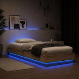  Okvir za krevet s LED svjetlom Hrast artisan 80 x 200 cm - Hrast artisan 80 x 200 cm | shoptok.hr