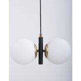 Squid Lighting črna/bela viseča svetilka s steklenim senčilom monera | Shoptok.si