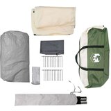  Tunelski šator s krovom Zelena i bijela 778 x 356 x 210 cm | shoptok.hr