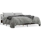  Okvir za krevet boja hrasta 200x200cm konstruirano drvo i metal | shoptok.hr