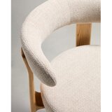 Kave Home Bež/v svetli naravni barvi barski stol iz masivnega jesena (višina sedeža 75 cm) Granite – | Shoptok.si