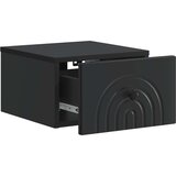  Stenski nočni omarici Črna 33 x 34,5 x 20 cm Inženirski les, (5000209754) | Shoptok.si