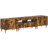 3-dijelni LED TV kabinet Dimljeni hrast Konstruirano drvo | shoptok.hr