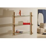 Kave Home Stakleni element - polica 3 kom 90x1 cm Sitra – | shoptok.hr
