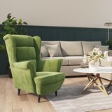 vidaXL naslanjač iz svetlo zelenega žameta | Shoptok.si