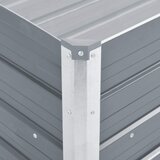  Vrtna sadilica od pocinčanog čelika 100 x 40 x 45 cm siva | shoptok.hr