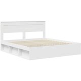  Konstrukcija postelje Bela 180 x 200 cm Masivno borovo les, (5000104126) | Shoptok.si