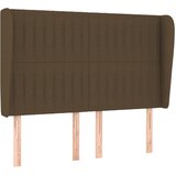  Uzglavlje s ušima tamnosmeđe 147x23x118/128 cm od tkanine | shoptok.hr