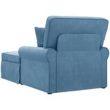  Ležaljka s suknjom Plava 91 x 157 x 91 cm Rebrasta tkanina | shoptok.hr