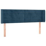  LED uzglavlje tamnoplavo 147x16x78/88 cm baršunasto | shoptok.hr