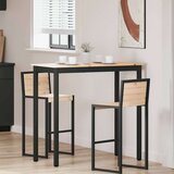  Stol za bar Prirodna 110 x 55 x 105 cm Čvrsto borovo drvo | shoptok.hr