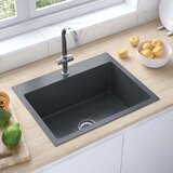  Ročno izdelano kuhinjsko pomivalno korito črno nerjaveče jeklo, (21670661) | Shoptok.si