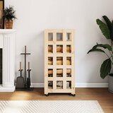vidaXL Držač za cjepanice s kotačima 40x49x110 cm od borovine | shoptok.hr