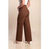 Fenzy Hlače Visokog Struka, Smeđe | shoptok.hr