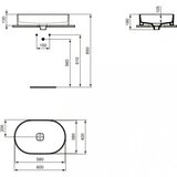 Ideal Standard Lavabo IDEAL STANDARD STRADA II 60x40 nadgradni ovalni (T298101) | Eponuda.com