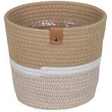 A.H.G. Ukrasna košara za biljke (Vanjska dimenzija (ø x V): 18 x 15 cm, prirodni materijali, Bež, Bijela) | shoptok.hr