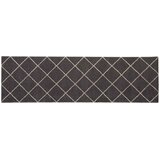  Kuhinjski Tepih Antracit karirani 150 x 45 cm 100% poliamid Slike