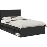  Krevetna konstrukcija Crna 120 x 190 cm Čvrsto borovo drvo | shoptok.hr