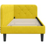 vidaXL kutni okvir kreveta s uzglavljem žuta 80 x 200 cm baršun | shoptok.hr
