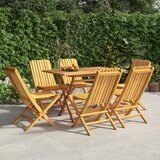 vidaXL Sklopive vrtne stolice 6 kom 47x47x89 cm od masivne tikovine | shoptok.hr
