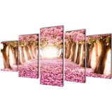vidaXL Set platen s printom cvetenja češenj 200 x 100 cm Cene