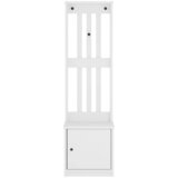 Drvo za dvoranu SANDNES bijelo 45x40x159,5 cm puno drvo bor | shoptok.hr
