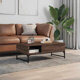  Stolić za kavu boja hrasta 100 x 50 x 35 cm od drva i metala | shoptok.hr
