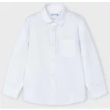Mayoral Otroška bombažna srajca bela barva, 146