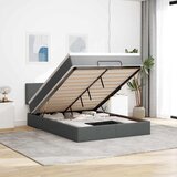 vidaXL Otomanska postelja z vzmetnico krem 140x190 cm blago, (22012033) | Shoptok.si
