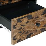  Nočna omarica 2 pcs Rjava 40 x 33,5 x 46 cm Masiven les manga, (5000247329) | Shoptok.si