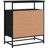  Komoda crna 69x35x80 cm od konstruiranog drva | shoptok.hr