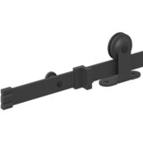 Pribor za klizna vrata 213,5 cm čelični crni | shoptok.hr