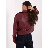 RUE PARIS Jacket-IT-KR-FL9558.60-burgundy | Shoptok.si