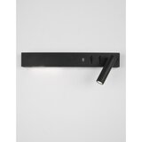 Nova Luce Mat crna metalna LED zidna lampa sa savitljivom konstrukcijom/s USB priključkom Vida – | shoptok.hr