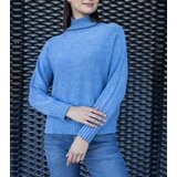 Gemre Blue loose-fit turtleneck Lukana | shoptok.hr