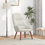  Opuštajuća fotelja krem bijela baršunasta | Shoptok.si