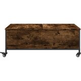  Stolić za kavu s kotačima boja hrasta 91 x 55 x 34 cm drveni | shoptok.hr