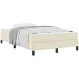 vidaXL Okvir za krevet s madracem Krema 120 x 200 cm tkanina Cijene