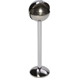 VAR Kroglast stoječi pepelnik iz nerjavnega jekla, za polnjenje s peskom, višina 970 mm, Ø 260 mm | Shoptok.si
