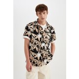 Defacto Regular Fit Hawaiian Printed Cotton Short Sleeve Shirt Cene