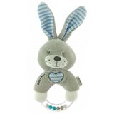 Baby Mix Plišana zvečka Zeko Grey & Blue | shoptok.hr