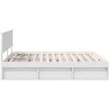  Konstrukcija postelje Bela 180 x 200 cm Konstruiran les, (5000104202) | Shoptok.si