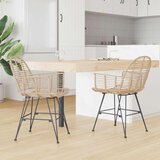  Stolac za blagovanje 2 pcs Prirodna 57 x 54.5 x 85 cm | shoptok.hr
