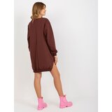 Vikki Sweatshirt-VI-BL-3102.01P-brown-pink | Shoptok.si