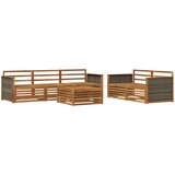  Set vanjskih sofa 6 kom. Prirodna Čvrsto drvo akacije | shoptok.hr