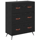 Kuhinjski ormarić Kabinet Zidne 2 pcs Crni hrast Konstruirano drvo | shoptok.hr