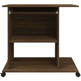 vidaXL Stol za računalo boja smeđeg hrasta 80 x 50 x 75 cm drveni | shoptok.hr